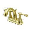 Kingston Polished Brass English Vintage 4" Centerset Bathroom Faucet KS7612BL