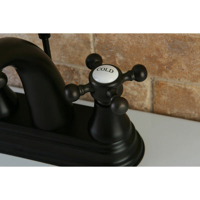 Kingston Oil Rubbed Bronze 2 Handle 4" Centerset Bathroom Faucet KS7615BX