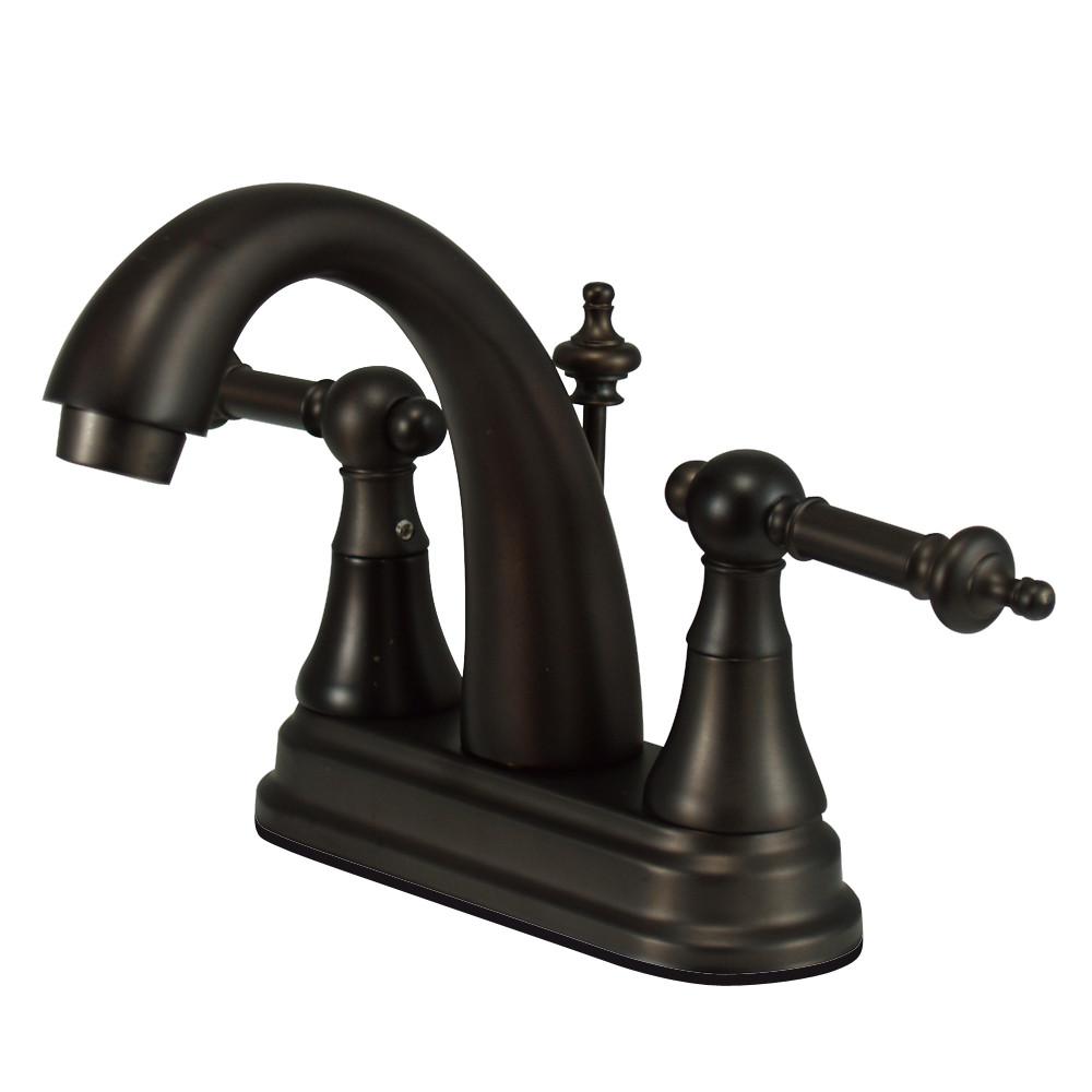 Oil Rubbed Bronze Templeton High Rise 4" Centerset Bathroom Faucet KS7615TL