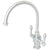 Kingston English Country Chrome Kitchen Faucet without Sprayer KS7711ALLS