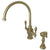 Kingston English Country Polished Brass Kitchen Faucet w Sprayer KS7712ALBS