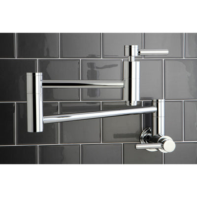 Kingston Brass Concord Chrome Wall-Mount Pot Filler Faucet KS8101DL