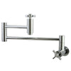 Kingston Brass KS8101ZX Wall Mount Pot Filler Faucet Polished Chrome