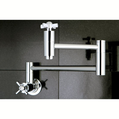 Kingston Brass KS8101ZX Wall Mount Pot Filler Faucet Polished Chrome