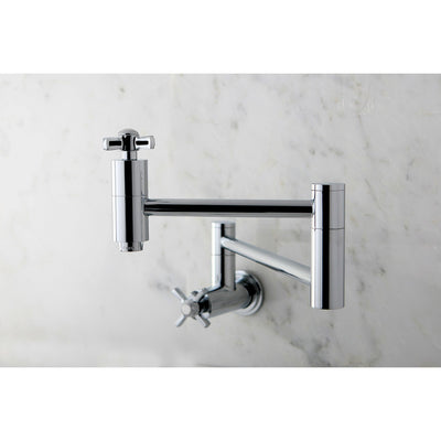 Kingston Brass KS8101ZX Wall Mount Pot Filler Faucet Polished Chrome