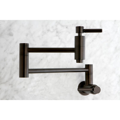 Kingston Brass Concord Oil Rubbed Bronze Wall-Mount Pot Filler Faucet KS8105DL