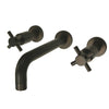 Concord Oil Rubbed Bronze Two Handle Wall Mount Vessel Sink Faucet KS8125DX