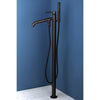 Concord Oil Rubbed Bronze Pillar Roman tub filler faucet w/Hand Shower KS8135DL