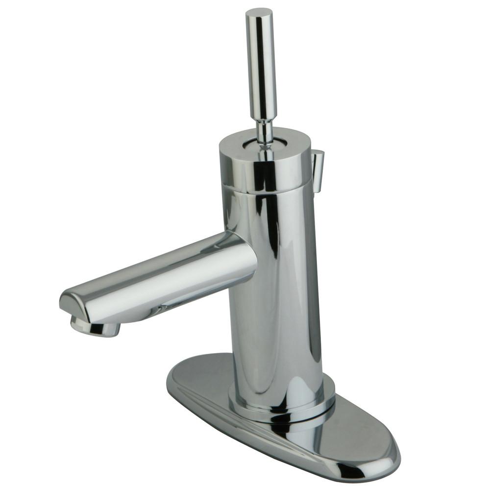 Kingston Brass Concord Chrome 1 Handle Bathroom Faucet w/ Cover Plate KS8201DL