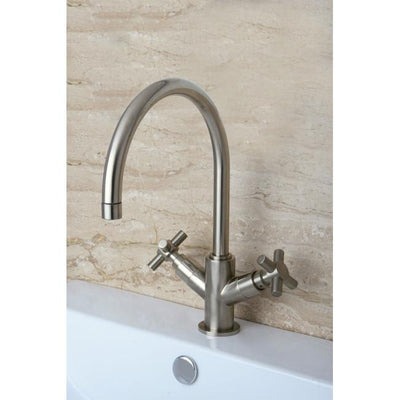 Kingston Brass Concord Satin Nickel Two Handle Vessel Sink Faucet KS8268JX