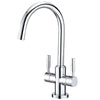 Kingston Brass Concord Chrome Two Handle Vessel Sink Faucet KS8291DL