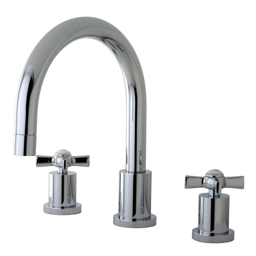 Kingston Brass KS8321ZX 2 Handle Roman Tub Filler Polished Chrome