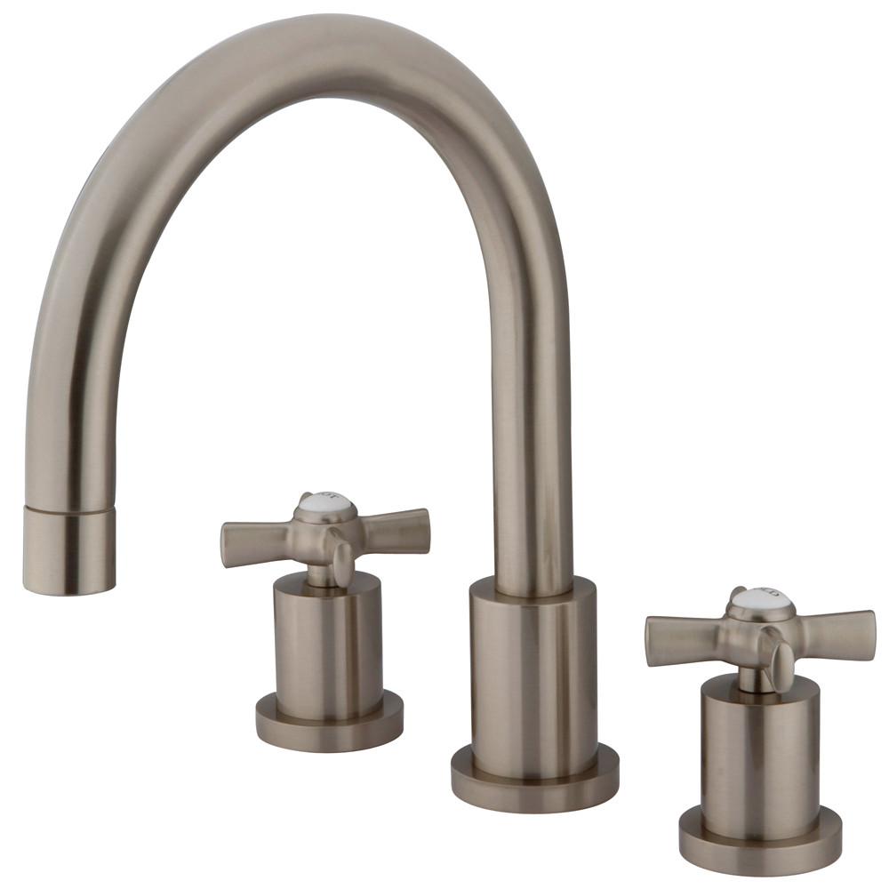 Kingston Brass KS8328ZX 2 Handle Roman Tub Filler Satin Nickel