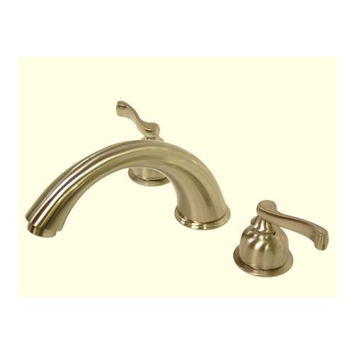 Kingston Brass Satin Nickel Royale Two Handle Roman Tub Filler Faucet KS8368FL