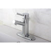 Kingston Concord Chrome Single Handle Bathroom Faucet w/ Cover Plate KS8421DL