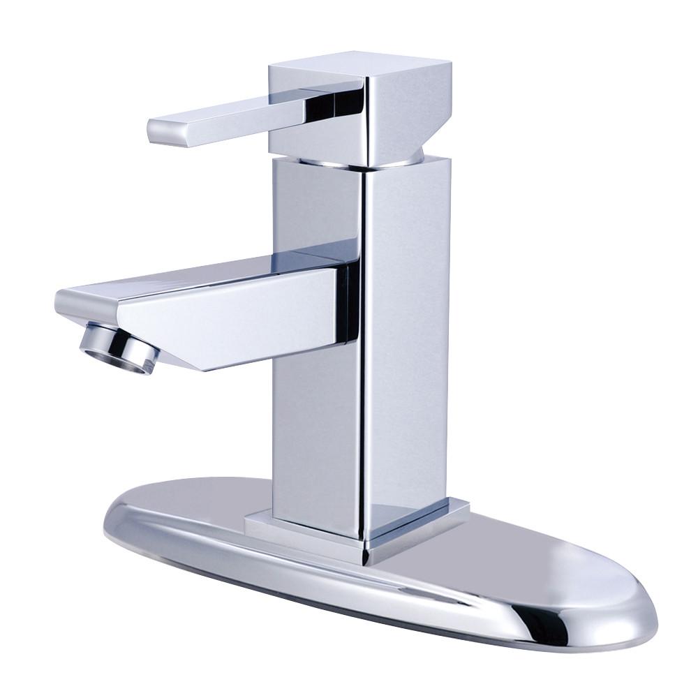 Kingston Brass Claremont Chrome Bathroom Faucet with Push Up Drain KS8441CL