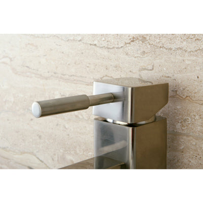 Kingston Concord Satin Nickel Single Handle Bathroom Faucet w/ Plate KS8448DL