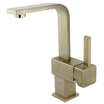 Claremont Satin Nickel Single Handle Bathroom Faucet with Push Up Drain KS8468CL