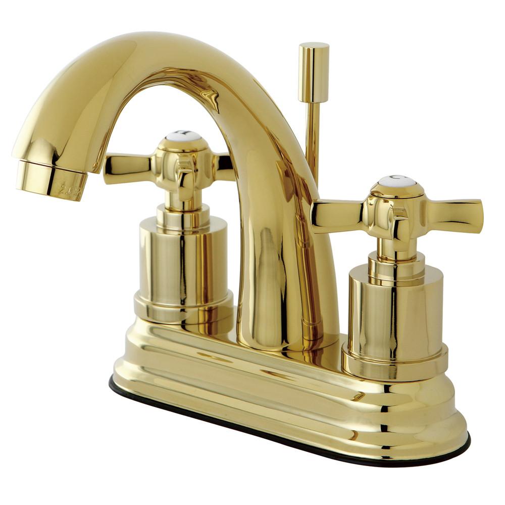 Kingston Brass KS8612ZX 4" Centerset Bathroom Faucet Polished Brass