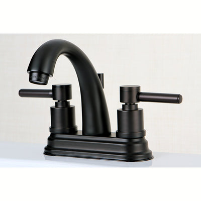 Oil Rubbed Bronze Two Handle Centerset Bathroom Faucet w/ Brass Pop-Up KS8615DL