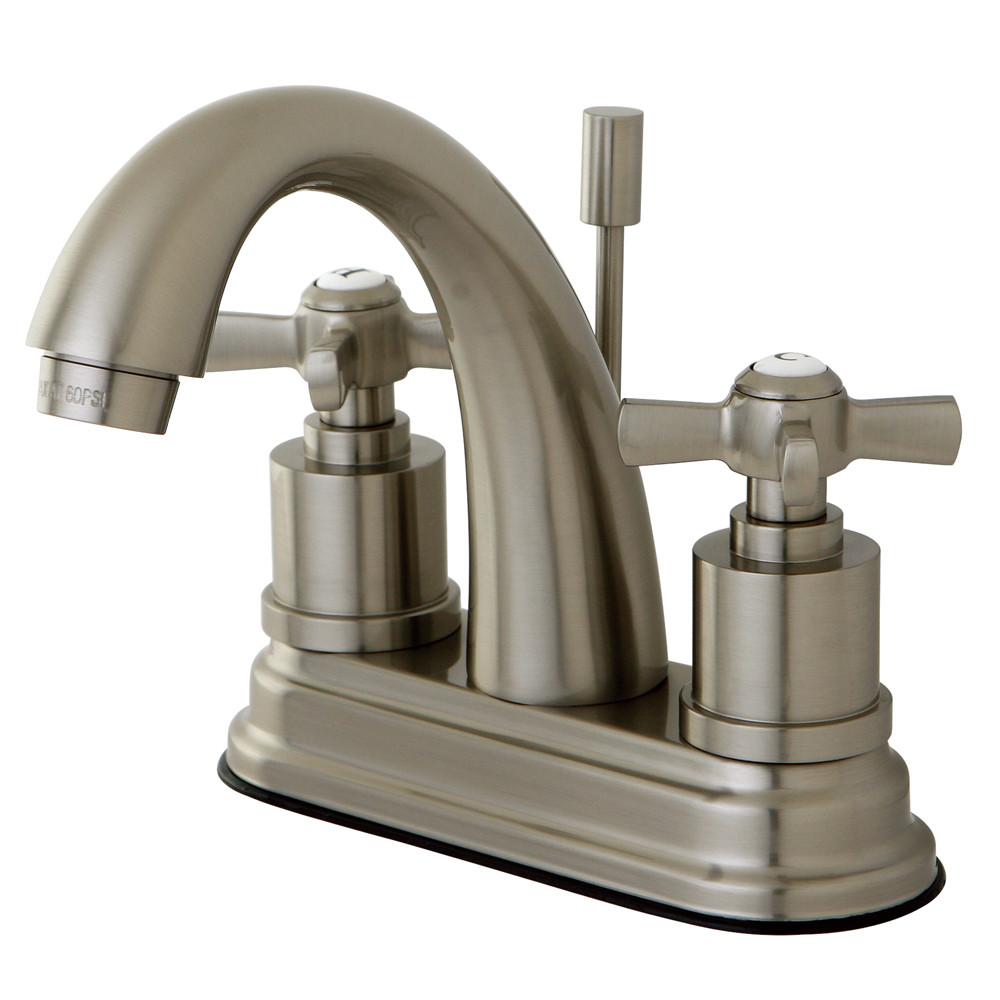 Kingston Brass KS8618ZX 4" Centerset Bathroom Faucet Satin Nickel