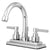 Kingston Brass Chrome 2 Handle 4" Centerset Bathroom Faucet w Pop-up KS8661EL