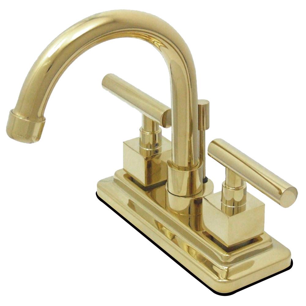 Kingston Claremont Polished Brass Two handle Centerset Bathroom Faucet KS8662CQL