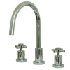 Kingston Brass Concord Chrome Two Handle Widespread Kitchen Faucet KS8721DXLS