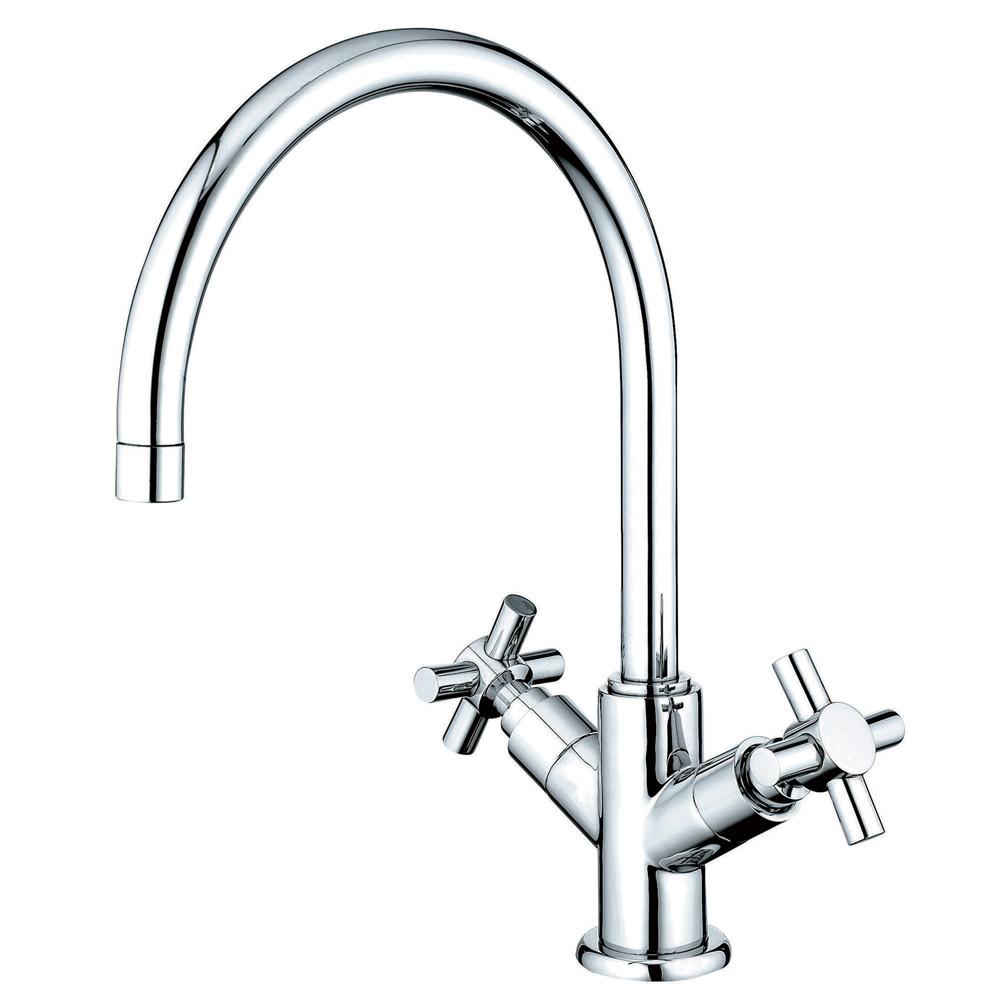 Kingston Brass Concord Chrome Two Handle Kitchen Faucet w/out Sprayer KS8751JXLS