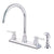 Kingston Brass Concord Chrome 2 Handle Kitchen Faucet Matching Sprayer KS8791DL