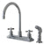 Kingston Brass KS8791ZX 8" Centerset Kitchen Faucet Polished Chrome