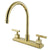 Kingston Brass Claremont Polished Brass Two handle 8" Kitchen Faucet KS8792CQLLS