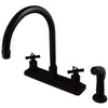 Kingston Brass KS8795ZX 8" Centerset Kitchen Faucet Oil Rubbed Bronze