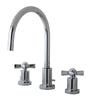 Kingston Brass KS8921ZX Widespread Bathroom Faucet Polished Chrome