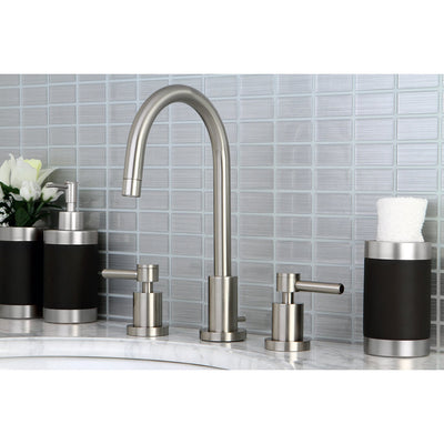 Kingston Brass Concord Satin Nickel Mini Widespread Bathroom Faucet KS8958DL