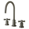 Kingston Brass KS8958ZX widespread Bathroom Faucet Satin Nickel