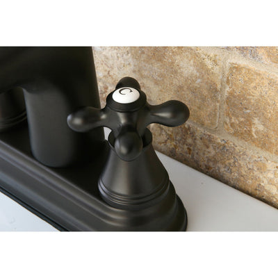 Kingston Oil Rubbed Bronze 2 Handle 4" Centerset Bathroom Faucet KS9615AX