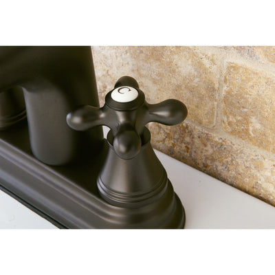 Kingston Oil Rubbed Bronze 2 Handle 4" Centerset Bathroom Faucet KS9615AX