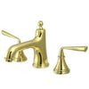 Kingston Silver Sage Polished Brass Widespread Bathroom Lavatory Faucet KS9962ZL