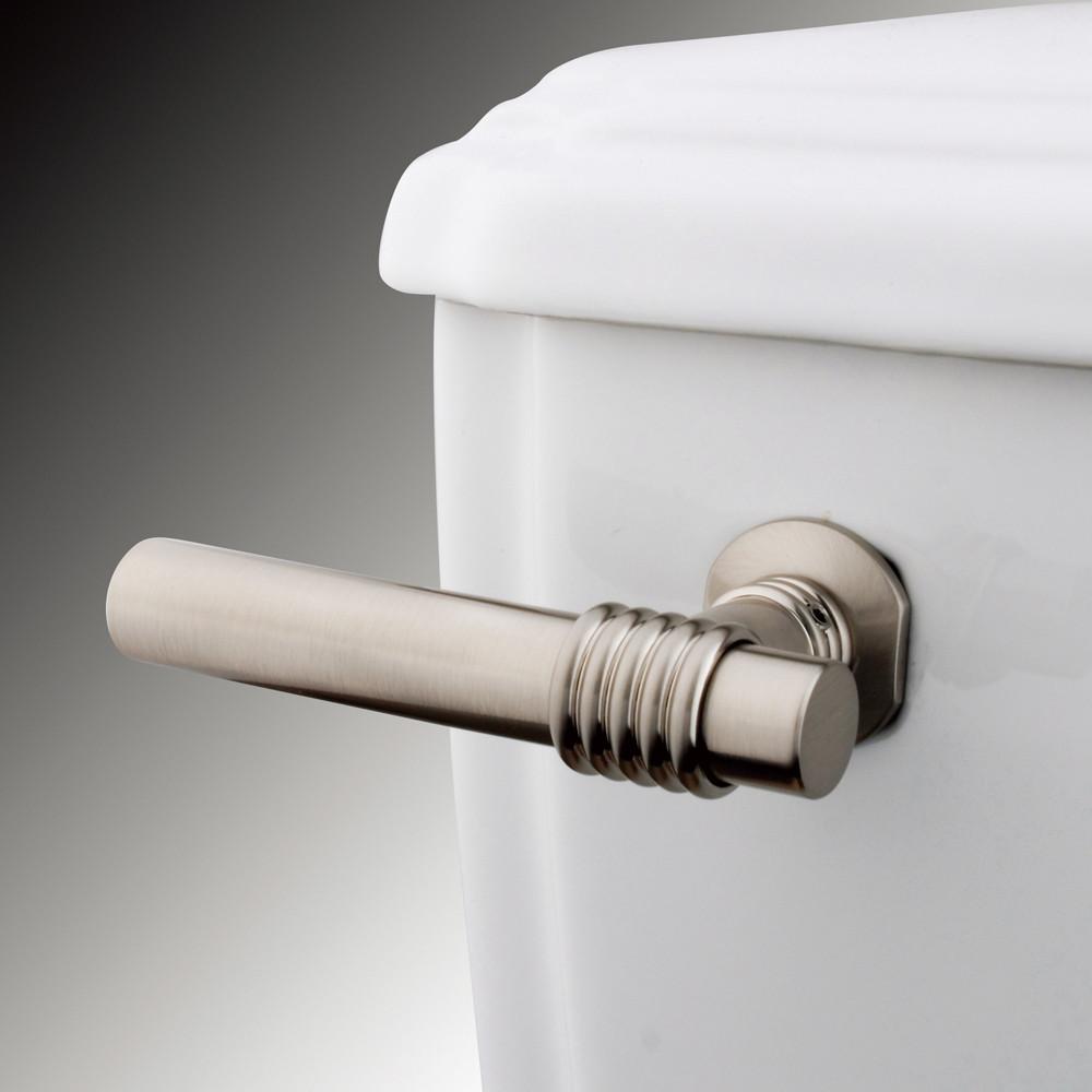 Kingston Brass Satin Nickel Milano Toilet Tank Flush Handle Lever KTML8