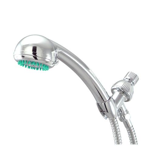 Kingston Chrome 3 Setting Adjustable Hand Shower w/ Stainless Steel Hose KX0132B