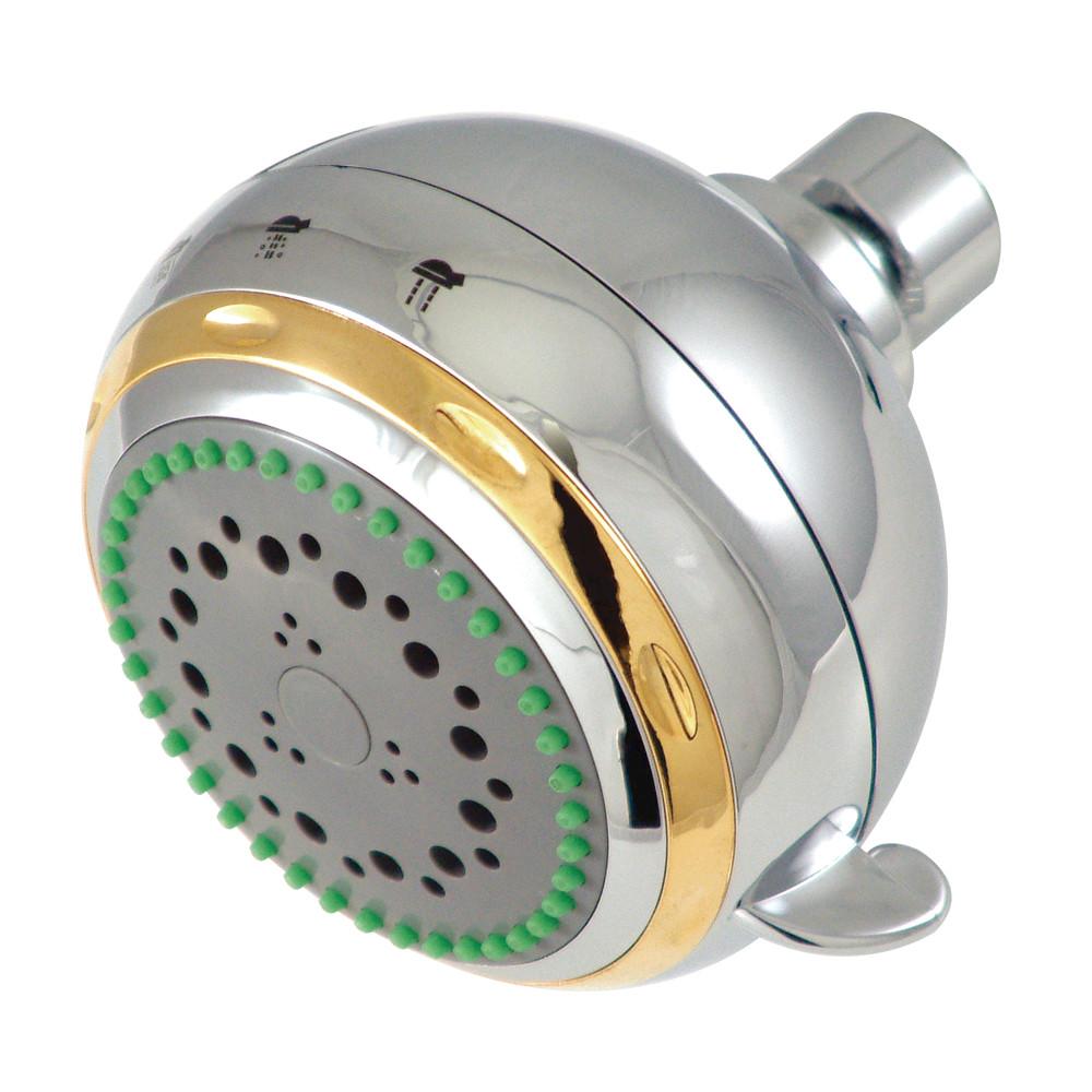 Kingston Brass Chrome / Polished Brass Adjustable Fixed Shower Head KX1654