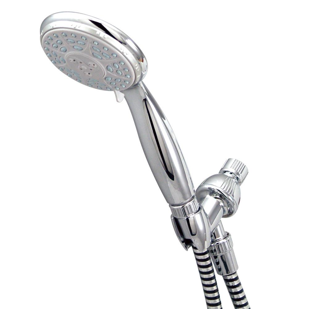 Kingston Brass Chrome 4 Function Handheld Shower Head Spray with Hose KX2101