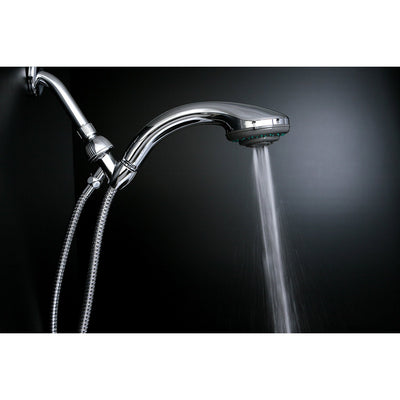 Kingston Chrome 5 Function Hand Shower Head Faucet w Steel Hose KX2522B