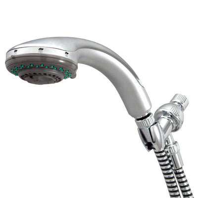 Satin Nickel / Polished Brass 5 Function Handheld Shower with Hose KX2528