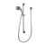 Kingston Satin Nickel Shower Combo with Sliding Bar and Hand Shower KXK1808W8