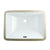 Kingston White Bath Cove White China Rectangle Undermount Bathroom Sink LB19136