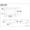 Castillo White China Undermount Bathroom Sink with Overflow Hole LB21137