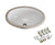 Kingston White Bath Cove White China Oval Undermount Bathroom Sink LBO17126