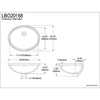 Kingston Marina White China Undermount Bathroom Sink with Overflow Hole LBO20168